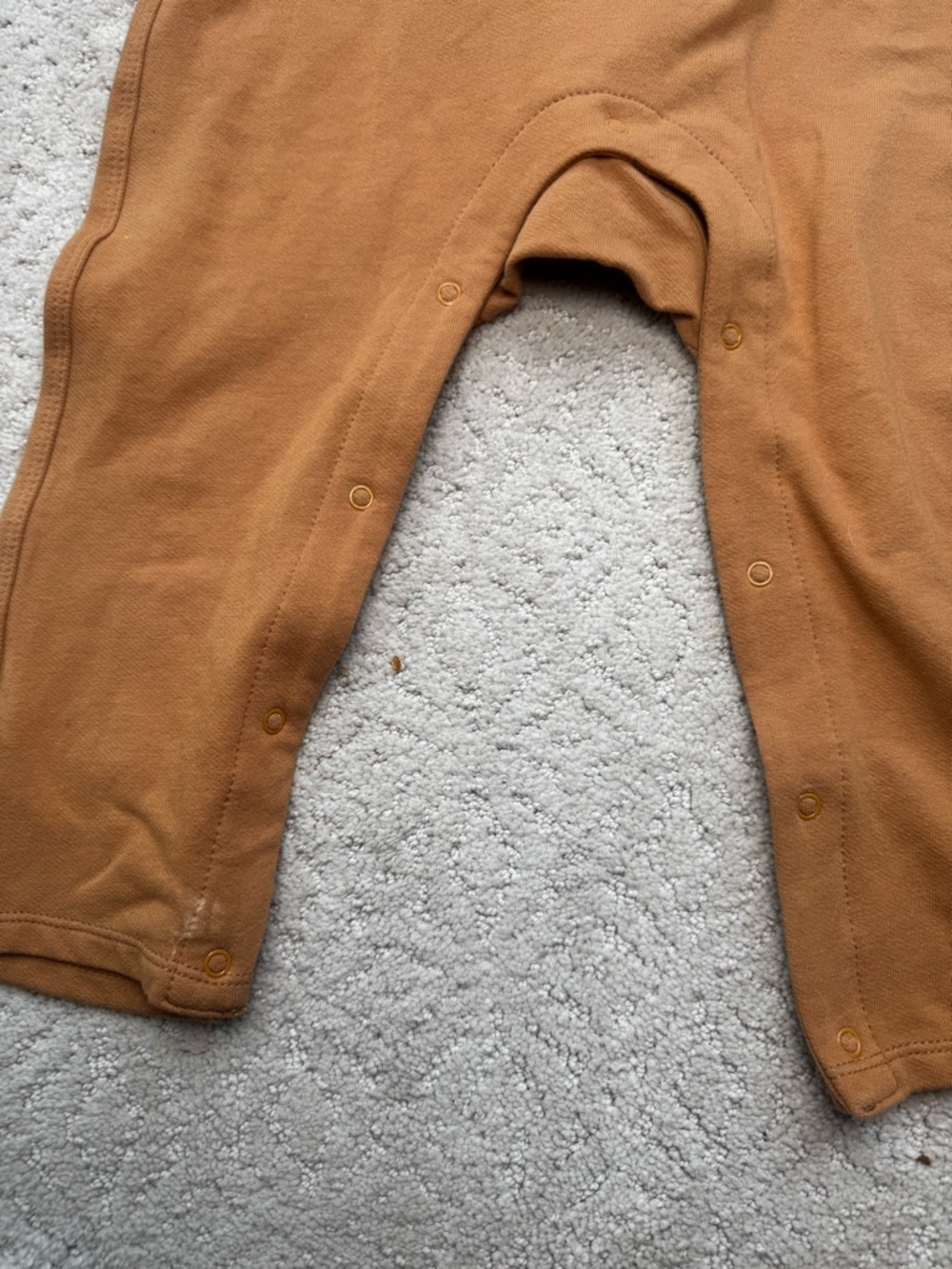 NWT Angel Dear Rust Brown Romper with Cream and Brown Striped Tee - 18-24M - Picture 5 of 8